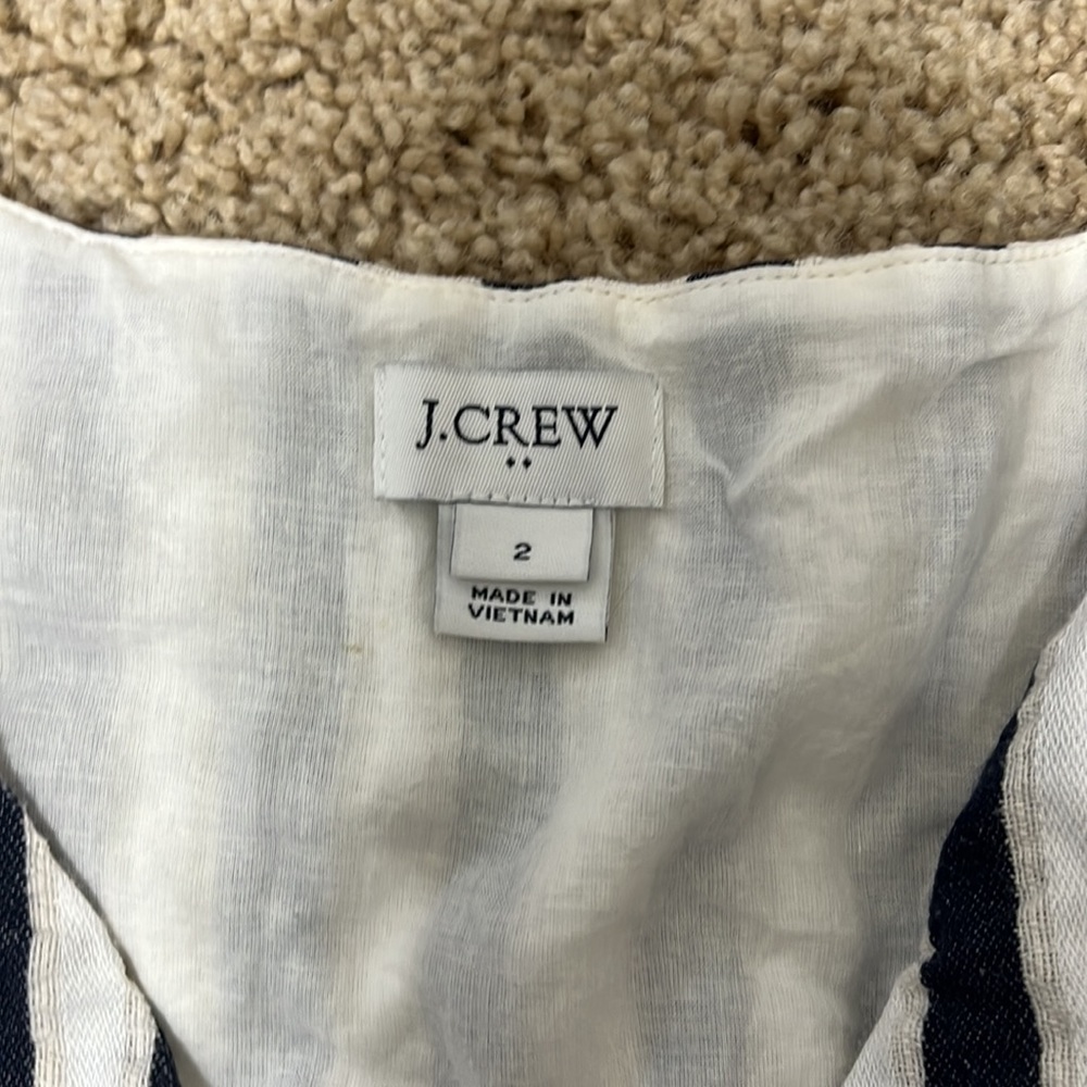 J.Crew Factory Striped Button Front Dress - Picture 4 of 6